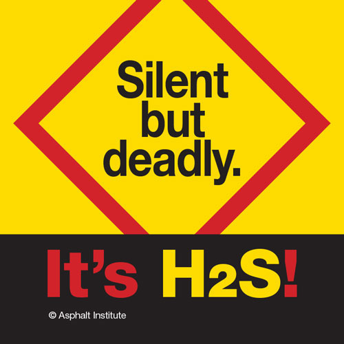 H2S HHSTKR6 PK-20 Sticker Silent But Deadly (Red Square) Pack of 20