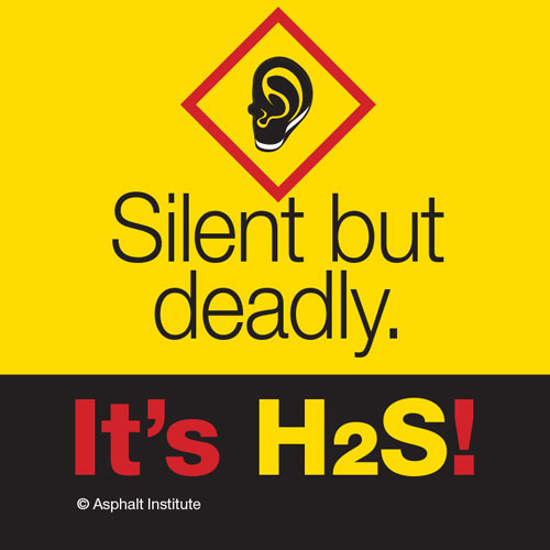 H2S HHSTKR5 PK-6  Sticker Silent But Deadly (Ear Graphic) Pack of 6